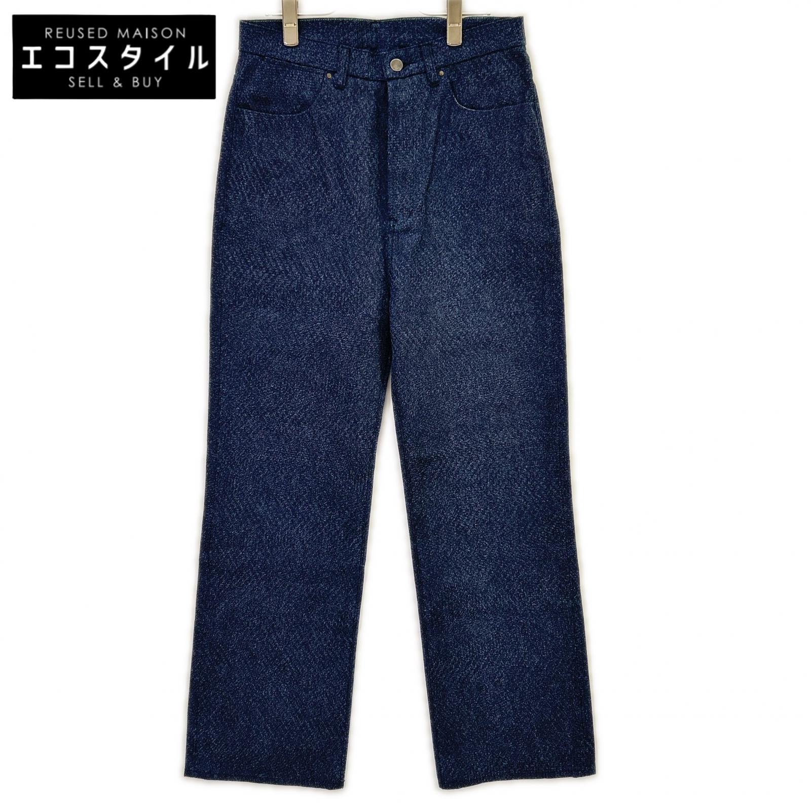 kiivu キフ DENIM STRAIGHT TROUSER - 12.5oz Rainbow Denim +Needles Punch ボトムス