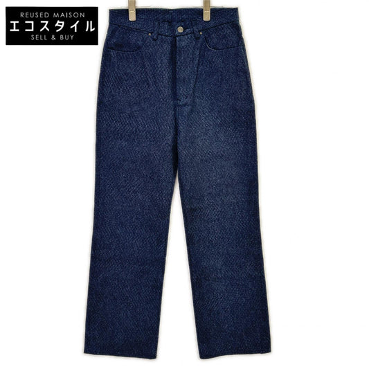 kiivu キフ DENIM STRAIGHT TROUSER - 12.5oz Rainbow Denim +Needles Punch ボトムス
