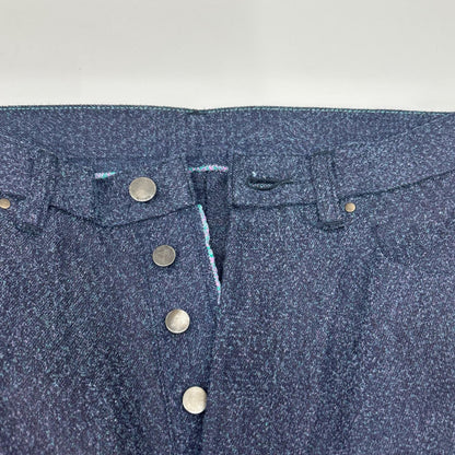 kiivu キフ DENIM STRAIGHT TROUSER - 12.5oz Rainbow Denim +Needles Punch ボトムス