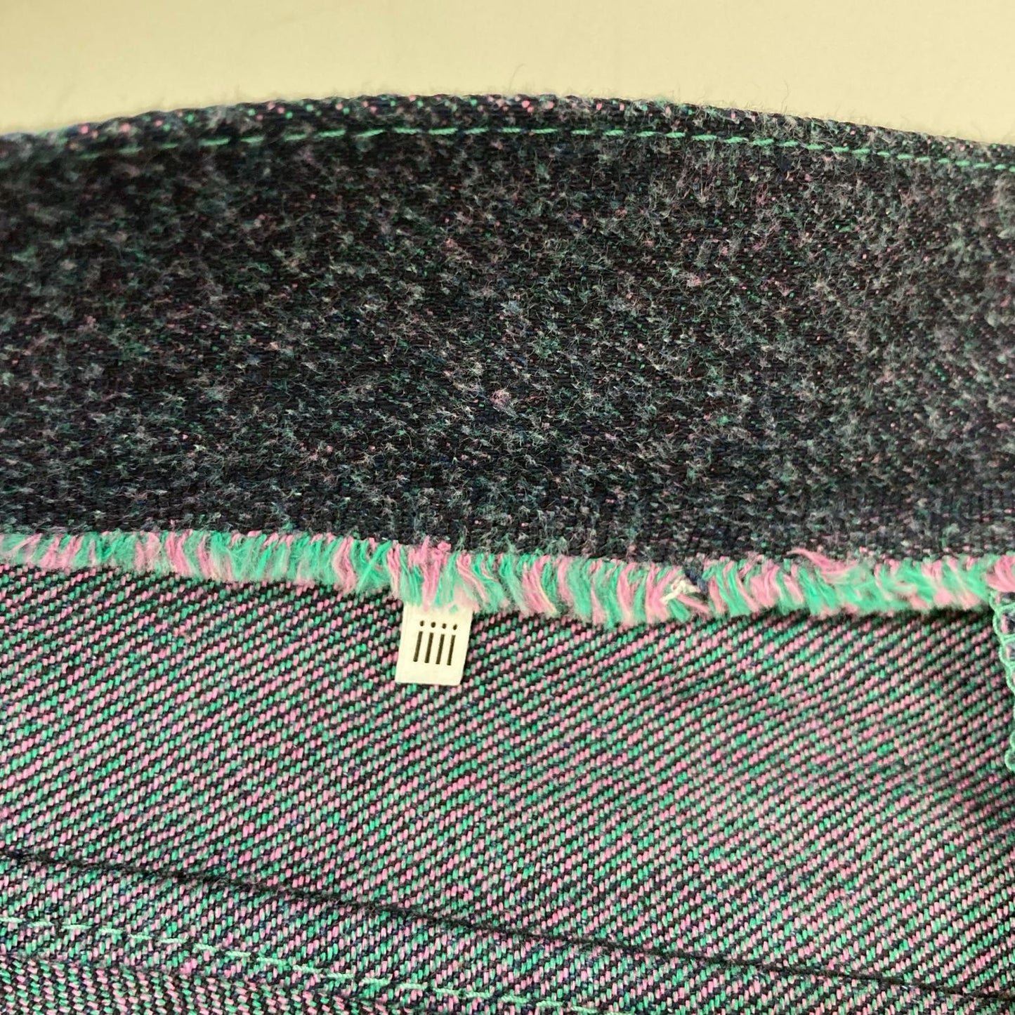 kiivu キフ DENIM STRAIGHT TROUSER - 12.5oz Rainbow Denim +Needles Punch ボトムス