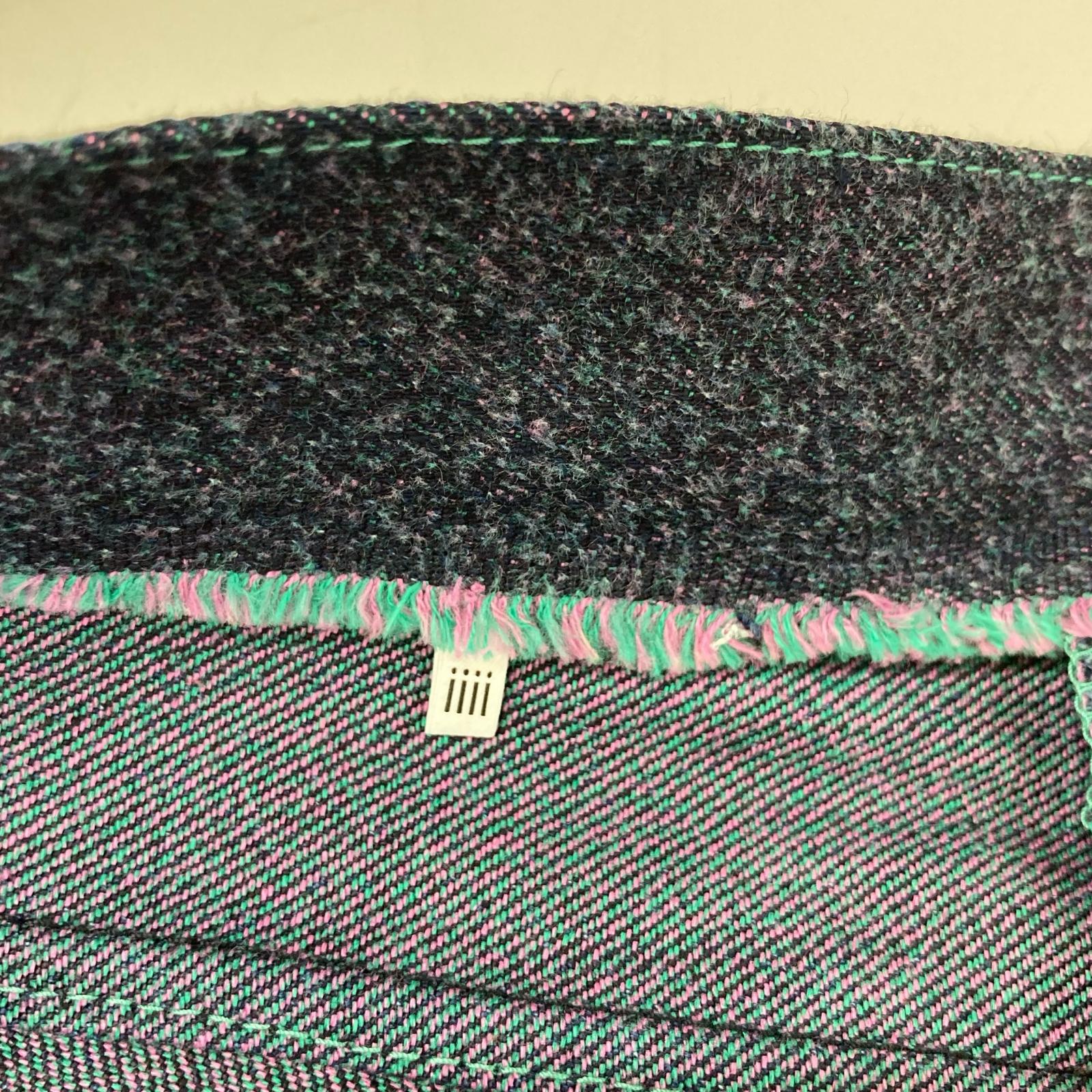 kiivu キフ DENIM STRAIGHT TROUSER - 12.5oz Rainbow Denim +Needles Punch ボトムス