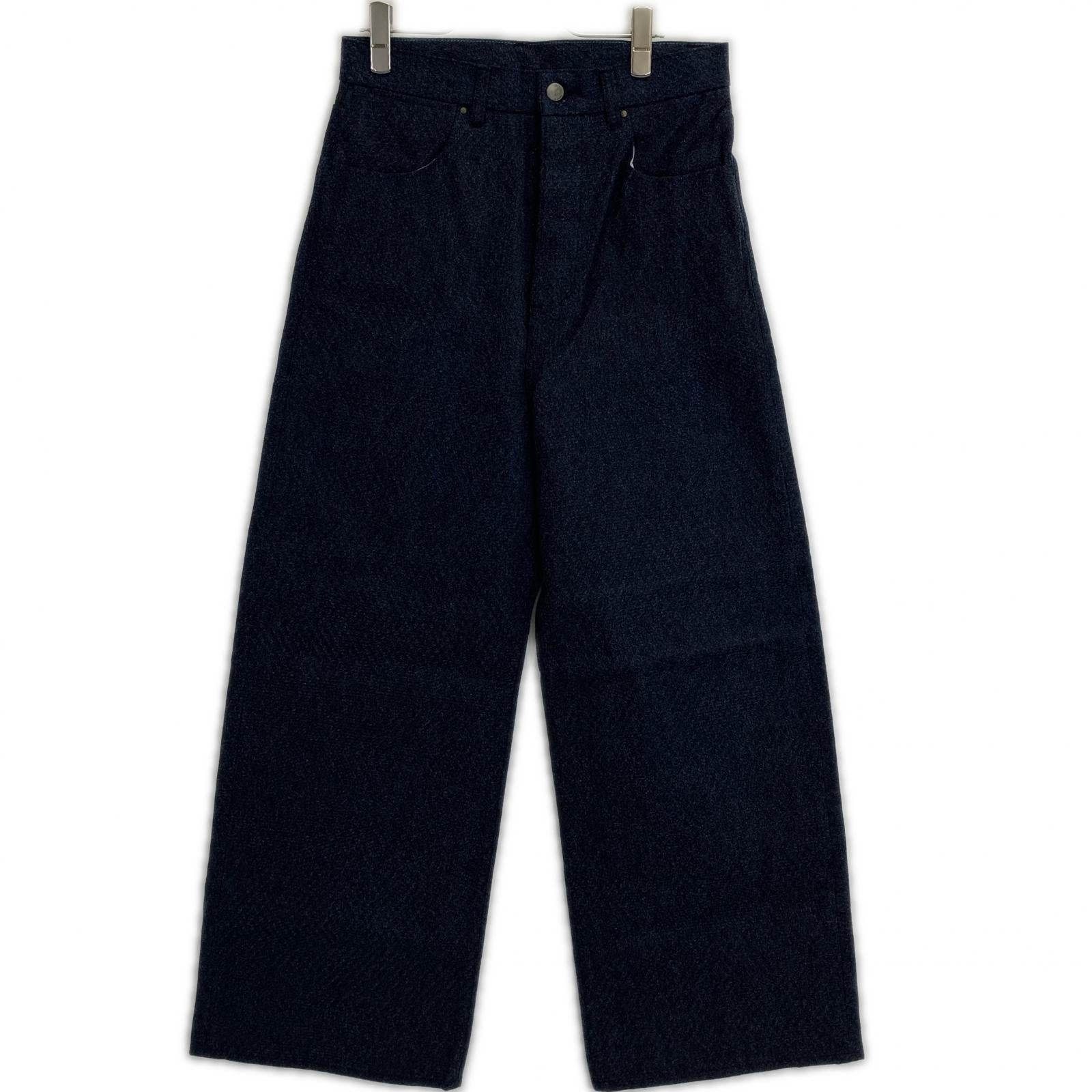 kiivu キフ DENIM CURVY LEG TROUSER - 12.5oz Rainbow Denim +Needles Punch- ボトムス