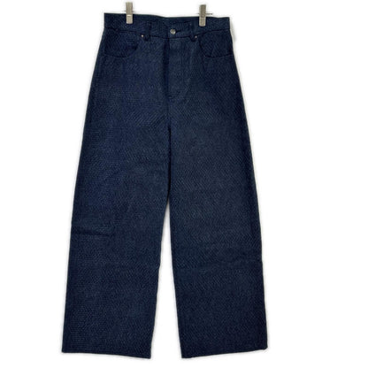 kiivu キフ DENIM CURVY LEG TROUSER - 12.5oz Rainbow Denim +Needles Punch- ボトムス