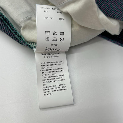 kiivu キフ DENIM CURVY LEG TROUSER - 12.5oz Rainbow Denim +Needles Punch- ボトムス