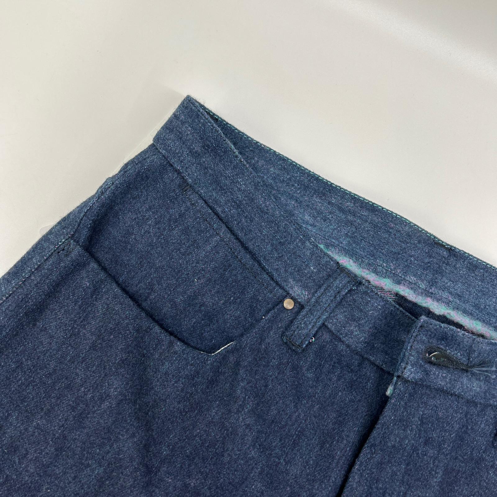 kiivu キフ DENIM STRAIGHT TROUSER- 12.5oz Rainbow Denim + Needle - ボトムス