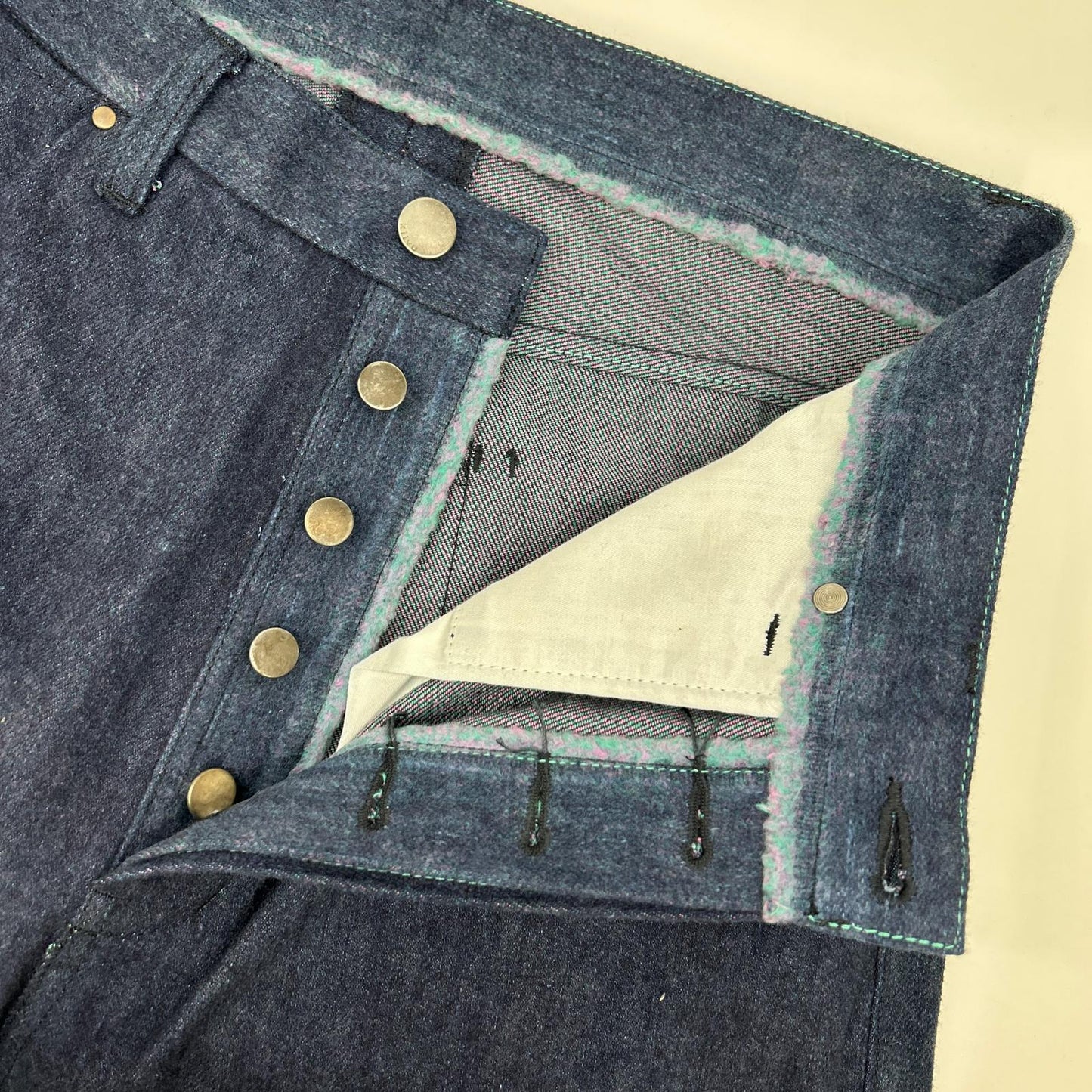 kiivu DENIM STRAIGHT TROUSER- 12.5oz Rainbow Denim + Needle - bottoms
