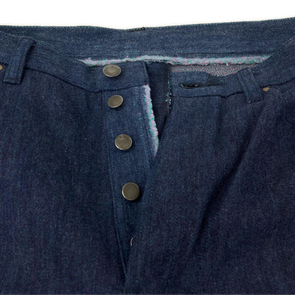 kiivu キフ DENIM STRAIGHT TROUSER- 12.5oz Rainbow Denim + Needle - ボトムス