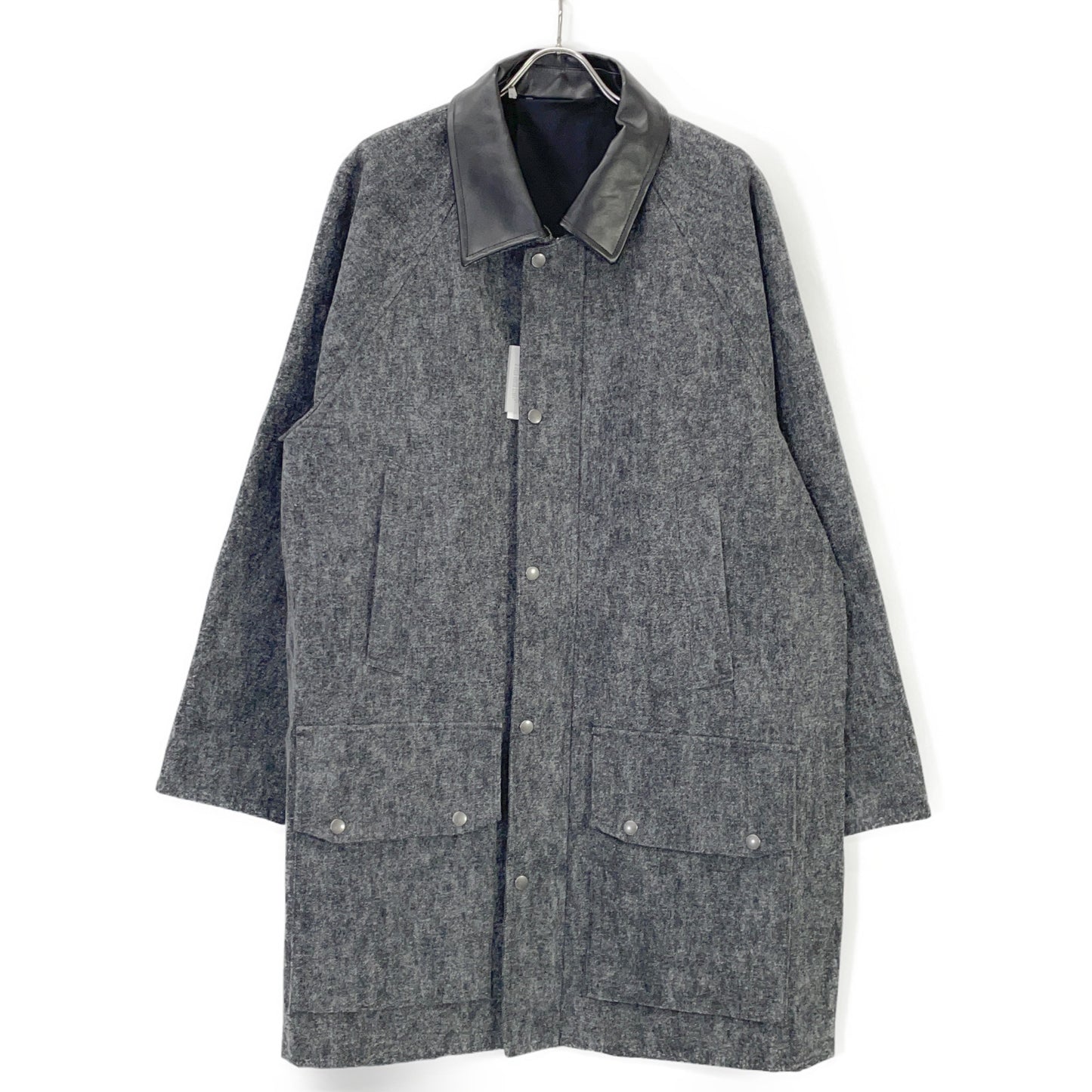 kiivu キフ ブラック×グレー HUNTING JACKET - Color Denim + Needle - ジャケット