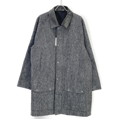 kiivu キフ ブラック×グレー HUNTING JACKET - Color Denim + Needle - ジャケット