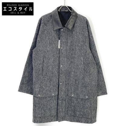 kiivu キフ ブラック×グレー HUNTING JACKET - Color Denim + Needle - ジャケット