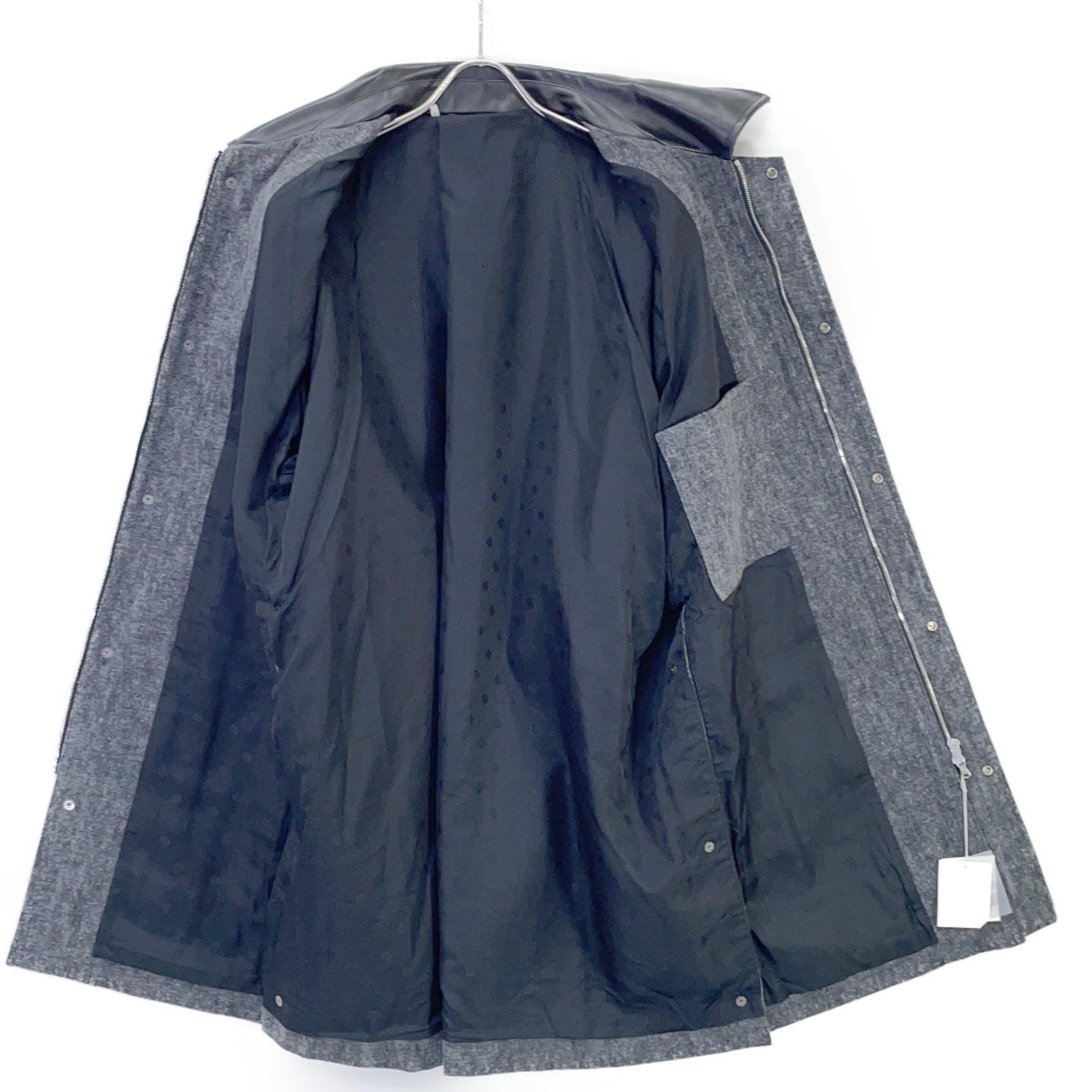 kiivu キフ ブラック×グレー HUNTING JACKET - Color Denim + Needle - ジャケット