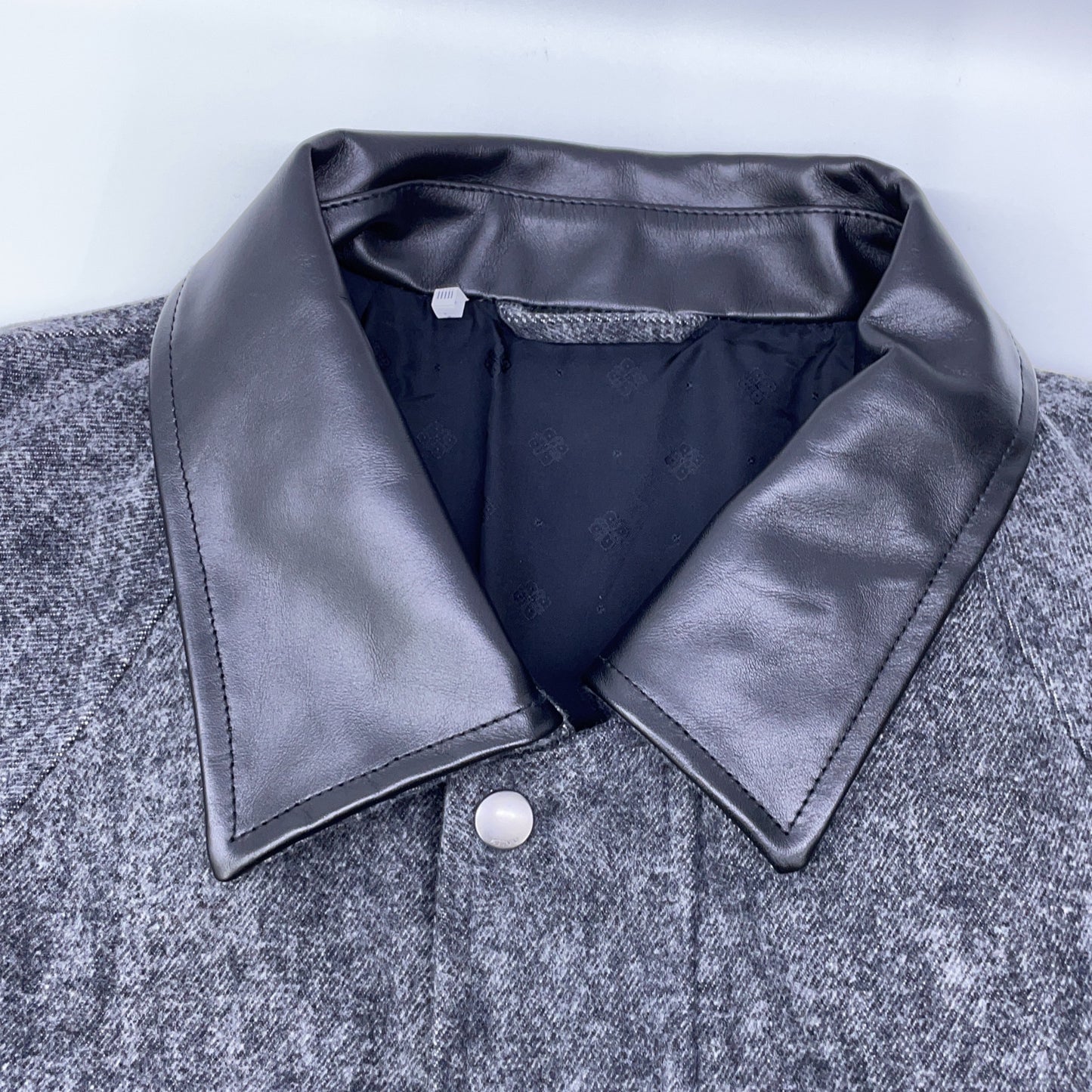 kiivu キフ ブラック×グレー HUNTING JACKET - Color Denim + Needle - ジャケット