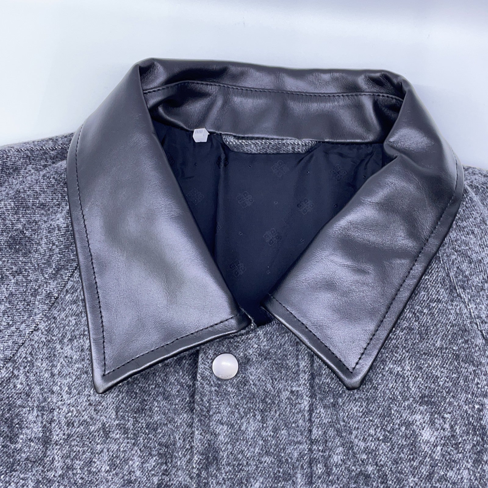 kiivu キフ ブラック×グレー HUNTING JACKET - Color Denim + Needle - ジャケット