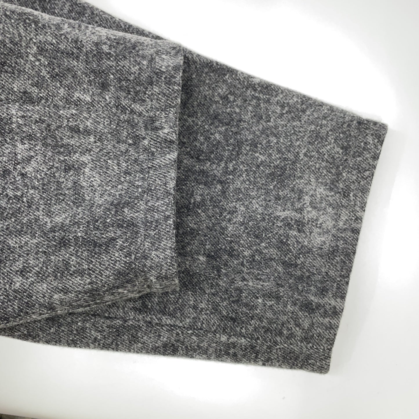 kiivu キフ ブラック×グレー HUNTING JACKET - Color Denim + Needle - ジャケット