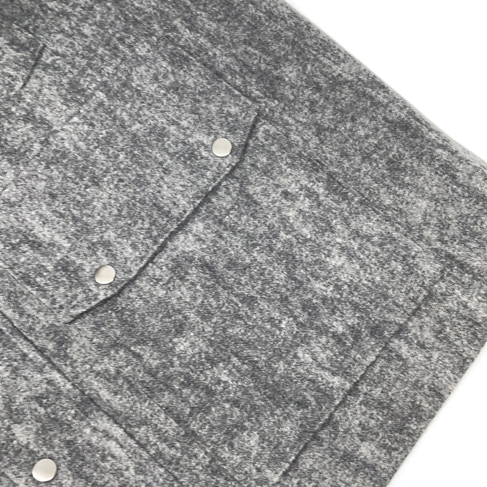 kiivu キフ ブラック×グレー HUNTING JACKET - Color Denim + Needle - ジャケット