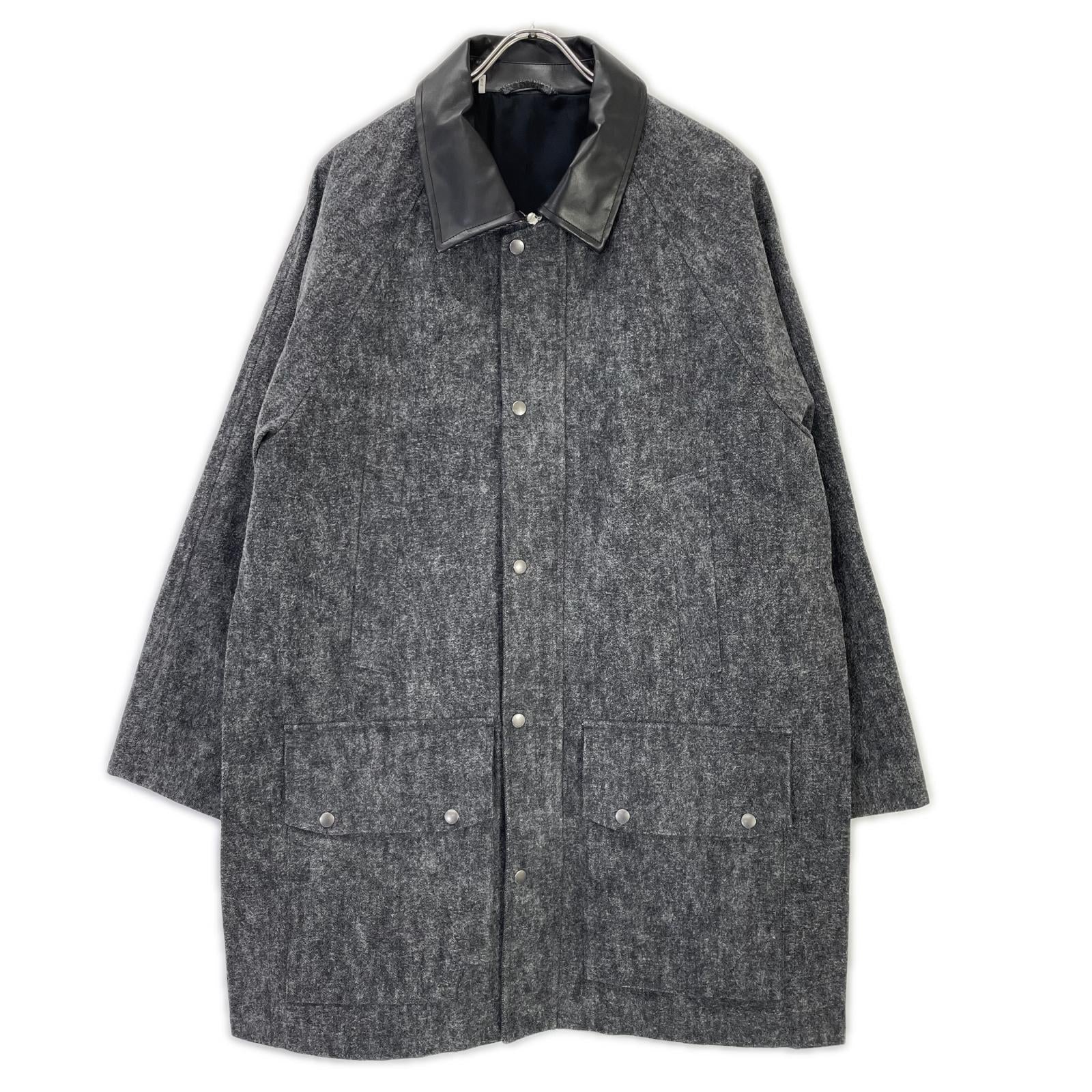 kiivu キフ ブラック×グレー HUNTING JACKET - Color Denim + Needle - ジャケット