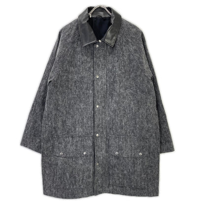 kiivu キフ ブラック×グレー HUNTING JACKET - Color Denim + Needle - ジャケット