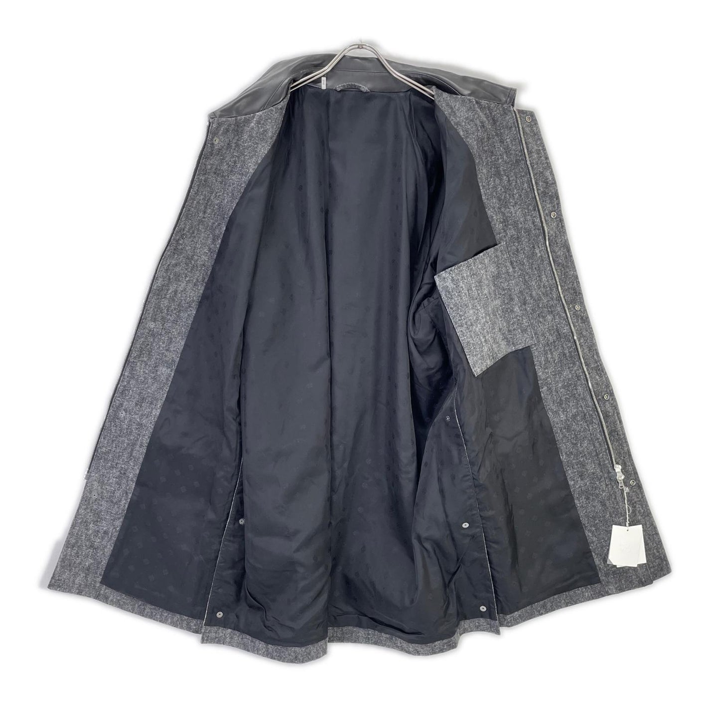 kiivu キフ ブラック×グレー HUNTING JACKET - Color Denim + Needle - ジャケット