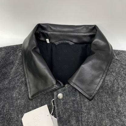 kiivu キフ ブラック×グレー HUNTING JACKET - Color Denim + Needle - ジャケット