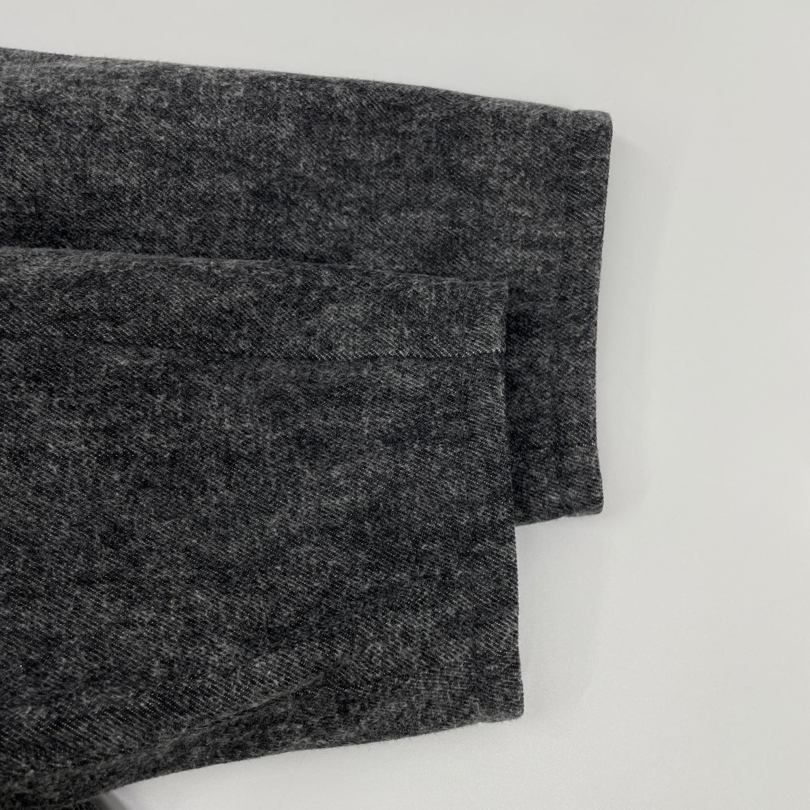 kiivu キフ ブラック×グレー HUNTING JACKET - Color Denim + Needle - ジャケット