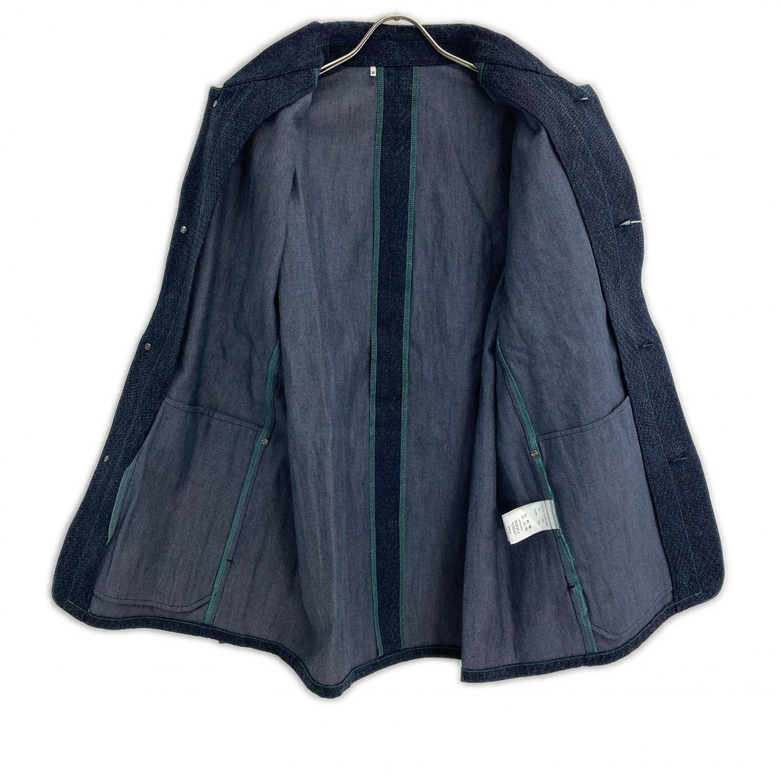 kiivu キフ インディゴ DENIM WORK JACKET - 12.5oz Rainbow Denim +Needles Punch- ジャケット