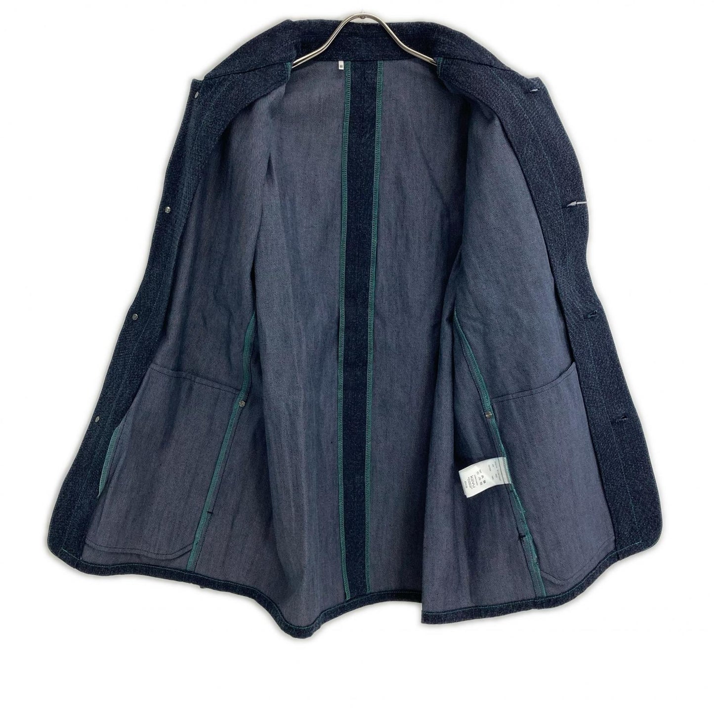kiivu キフ インディゴ DENIM WORK JACKET - 12.5oz Rainbow Denim +Needles Punch- ジャケット