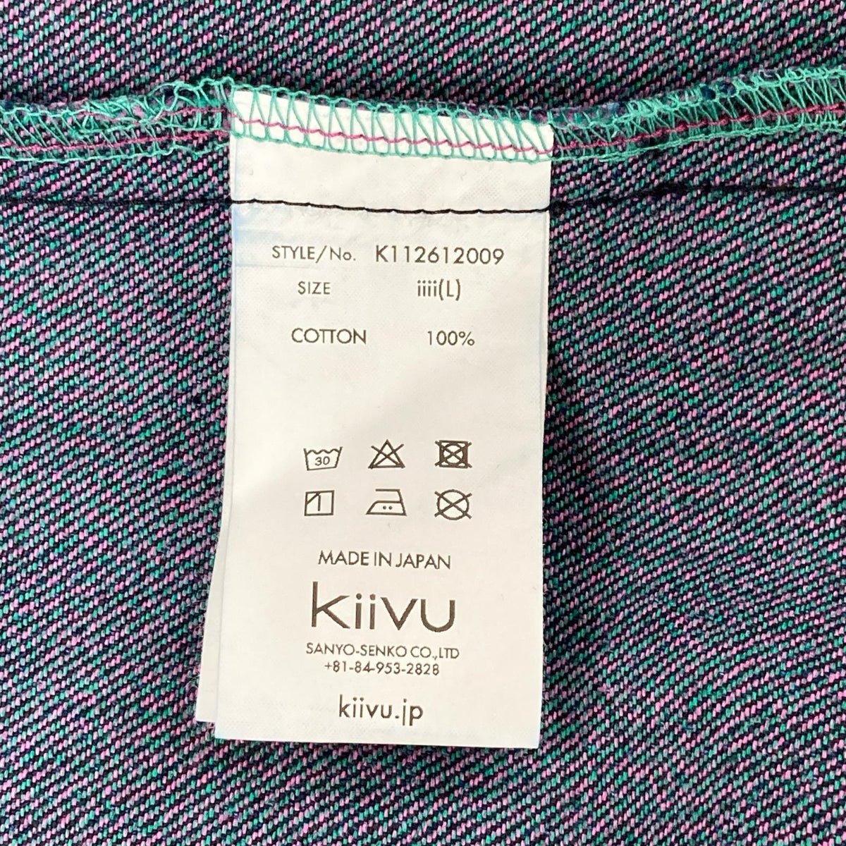 kiivu キフ インディゴ DENIM WORK JACKET - 12.5oz Rainbow Denim +Needles Punch- ジャケット