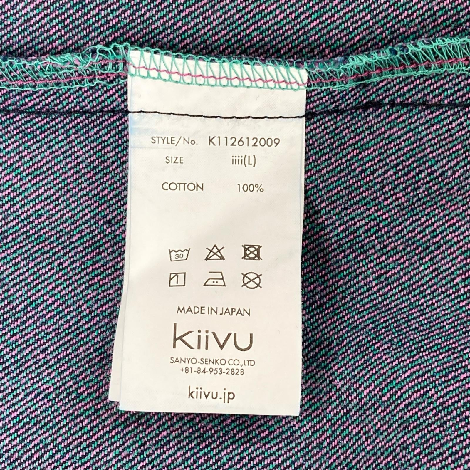 kiivu キフ インディゴ DENIM WORK JACKET - 12.5oz Rainbow Denim +Needles Punch- ジャケット