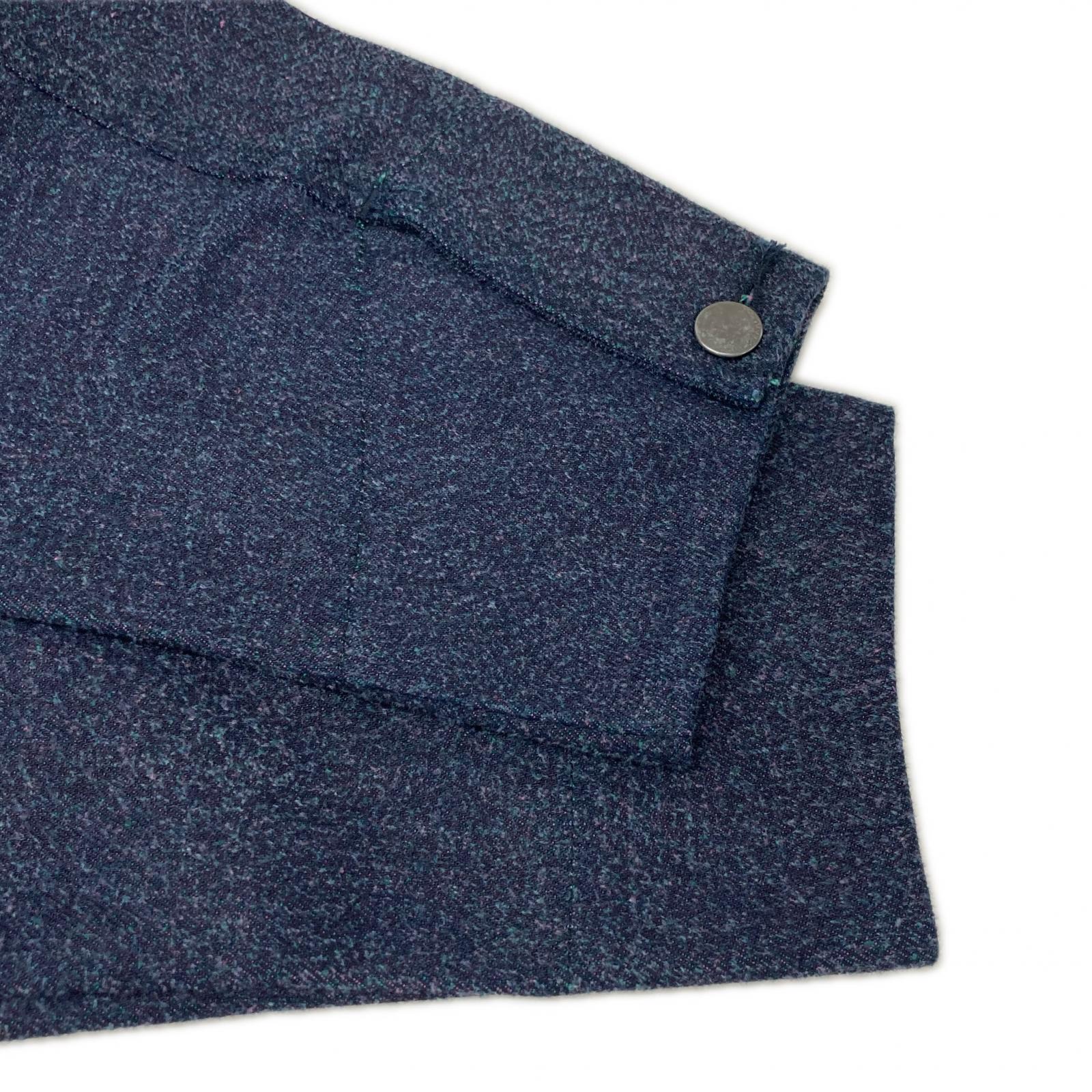 kiivu キフ インディゴ DENIM WORK JACKET - 12.5oz Rainbow Denim +Needles Punch- ジャケット