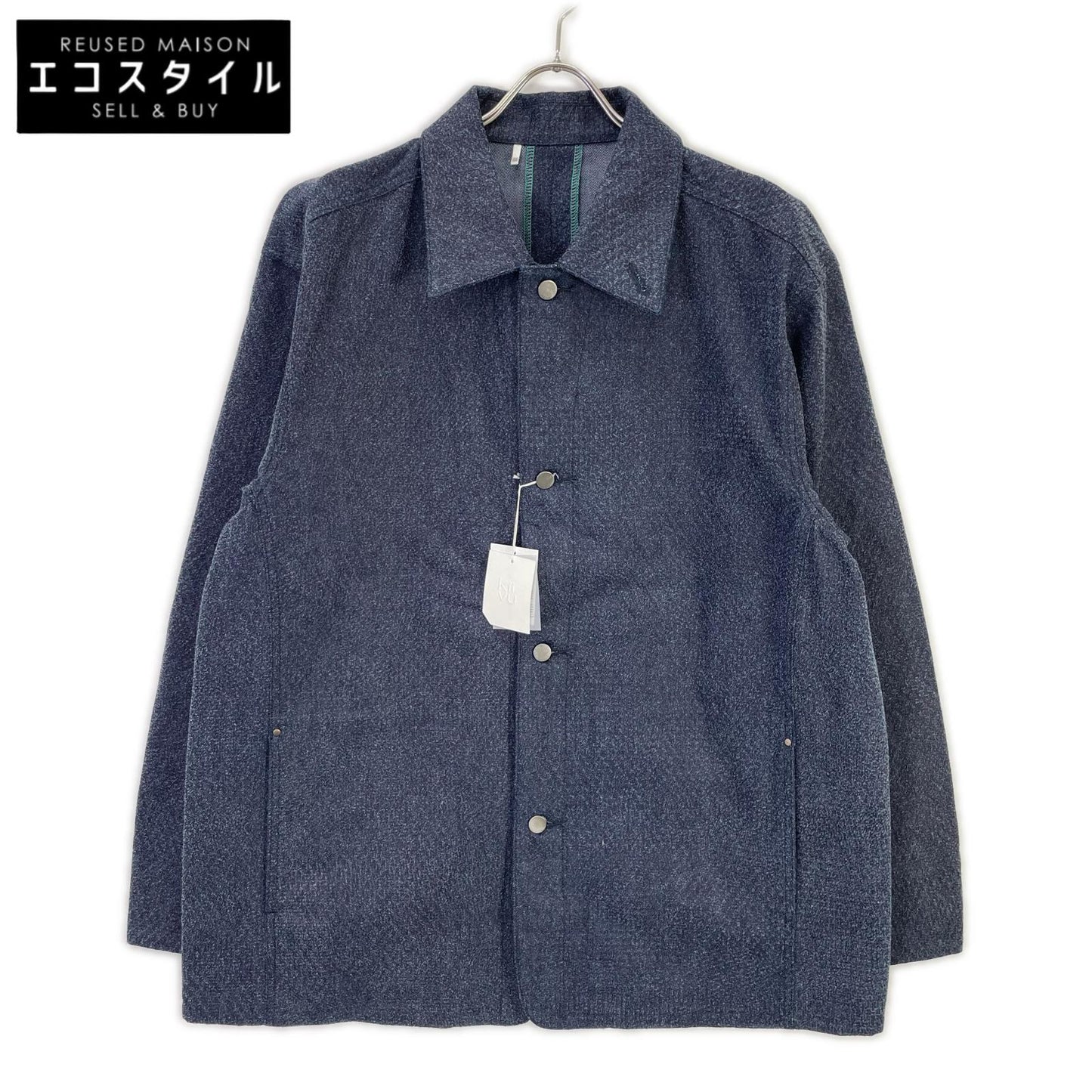 kiivu キフ インディゴ DENIM WORK JACKET - 12.5oz Rainbow Denim +Needles Punch- ジャケット