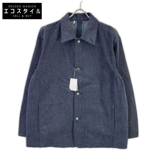 kiivu Indigo DENIM WORK JACKET - 12.5oz Rainbow Denim +Needles Punch- Jacket