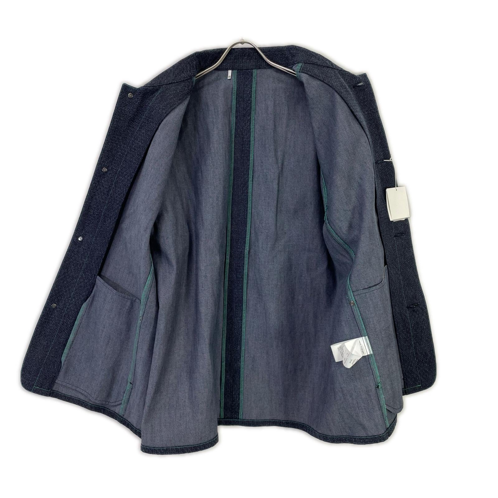 kiivu キフ インディゴ DENIM WORK JACKET - 12.5oz Rainbow Denim +Needles Punch- ジャケット