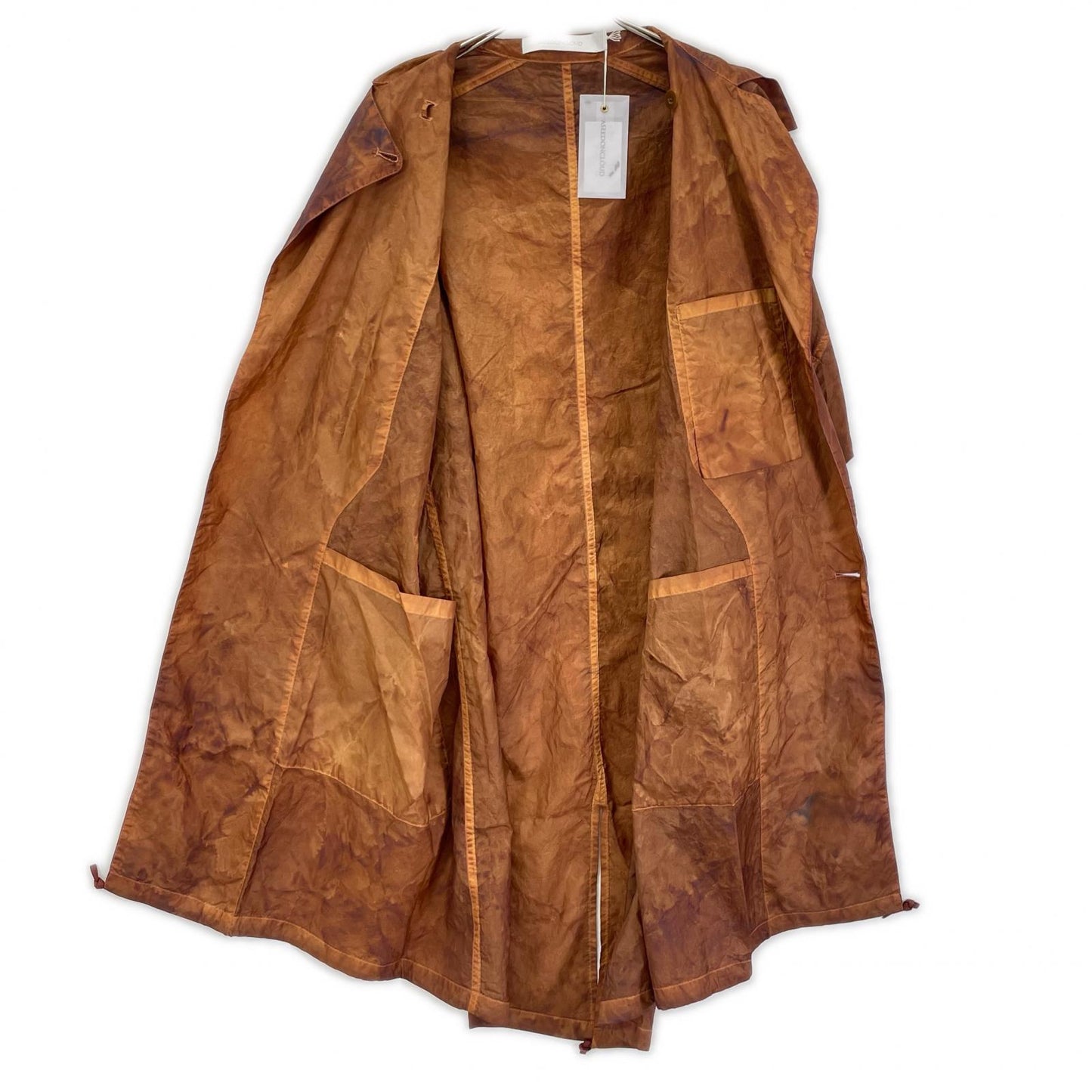 ASEEDONCLOUD アシードンクラウド 25SS 251102 ブラウン リサイクルナイロンタフタ 染め加工 assimilate plants coat コート