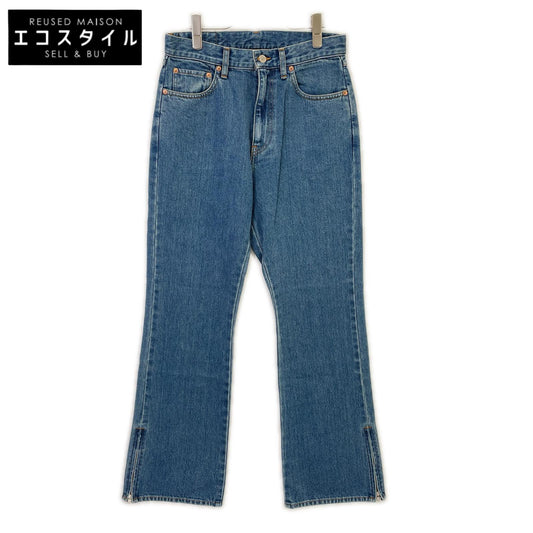 RICE NINE TEN ライスナインテン インディゴ BOOT CUT SIDE ZIP JEANS フレアデニムパンツ ボトムス