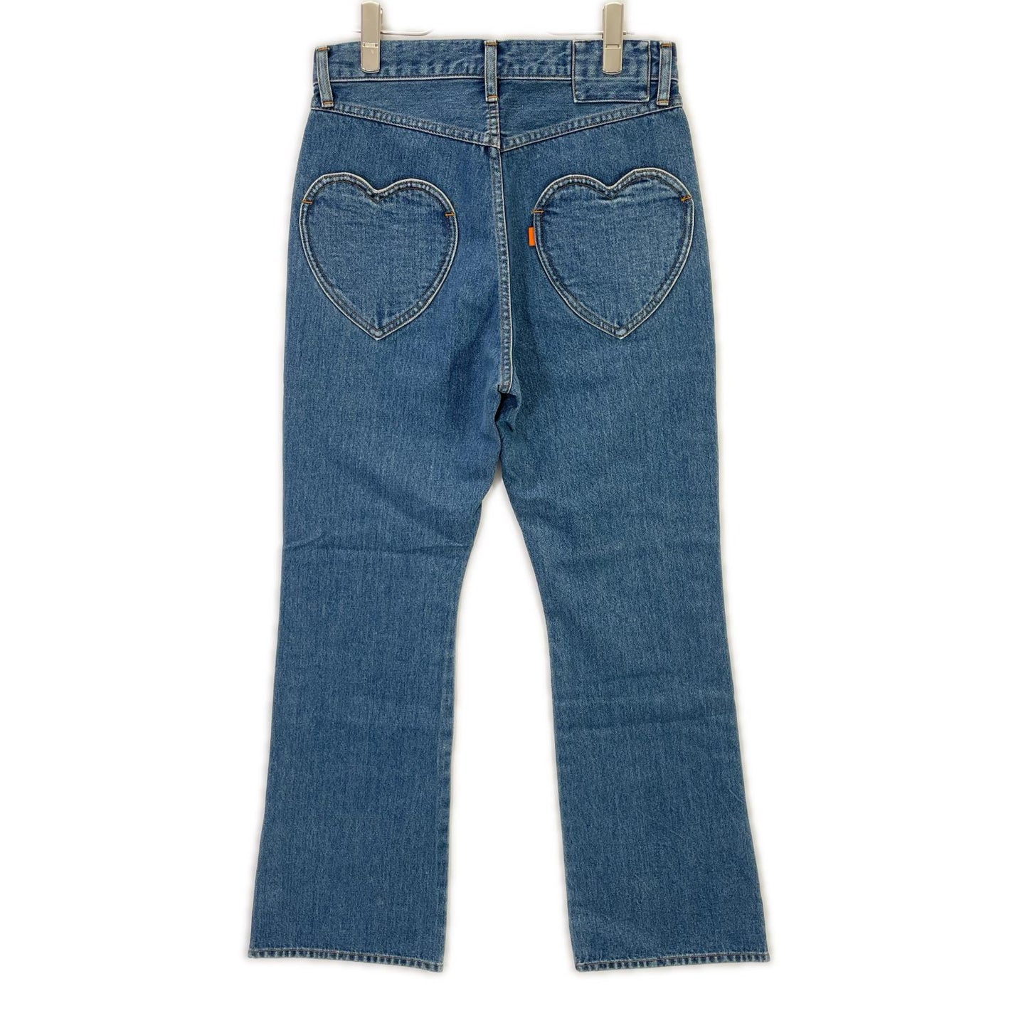 RICE NINE TEN ライスナインテン インディゴ BOOT CUT SIDE ZIP JEANS フレアデニムパンツ ボトムス