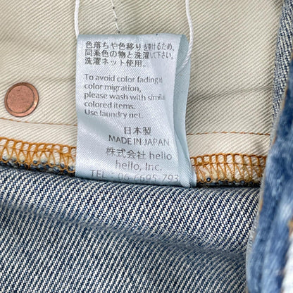 RICE NINE TEN ライスナインテン インディゴ BOOT CUT SIDE ZIP JEANS フレアデニムパンツ ボトムス