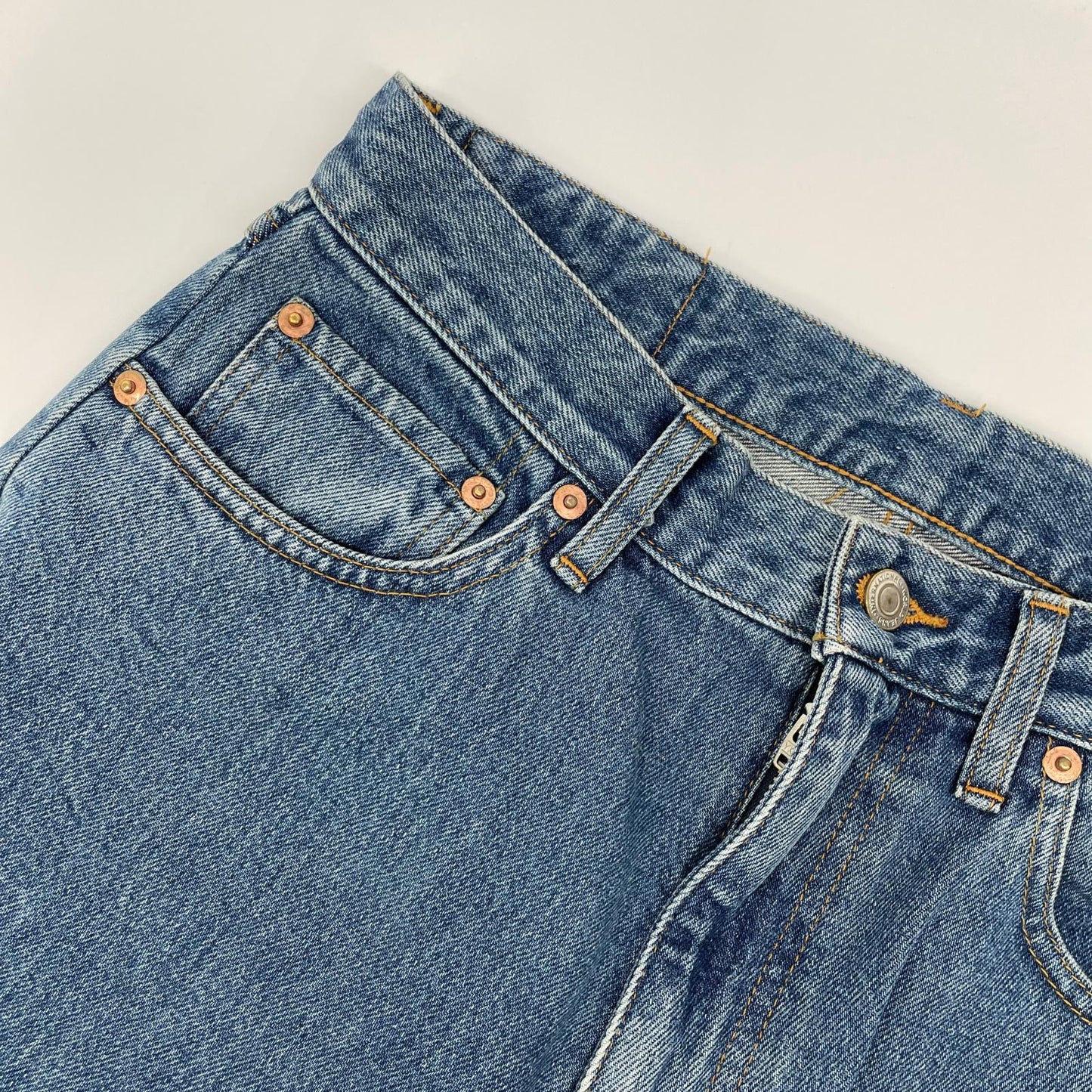 RICE NINE TEN ライスナインテン インディゴ BOOT CUT SIDE ZIP JEANS フレアデニムパンツ ボトムス