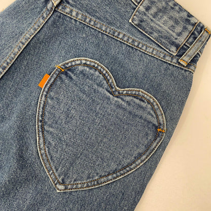 RICE NINE TEN ライスナインテン インディゴ BOOT CUT SIDE ZIP JEANS フレアデニムパンツ ボトムス