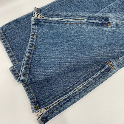RICE NINE TEN ライスナインテン インディゴ BOOT CUT SIDE ZIP JEANS フレアデニムパンツ ボトムス