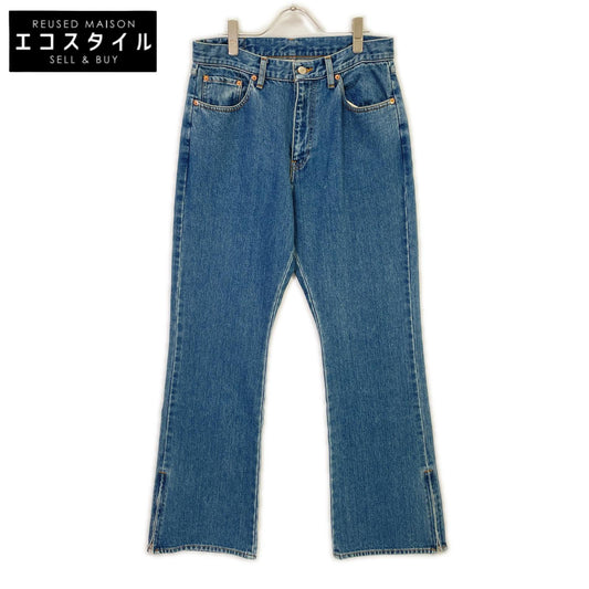 RICE NINE TEN ライスナインテン インディゴ BOOT CUT SIDE ZIP JEANS フレアデニムパンツ ボトムス