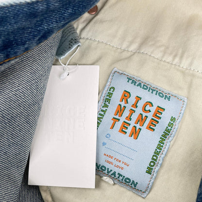 RICE NINE TEN ライスナインテン インディゴ BOOT CUT SIDE ZIP JEANS フレアデニムパンツ ボトムス