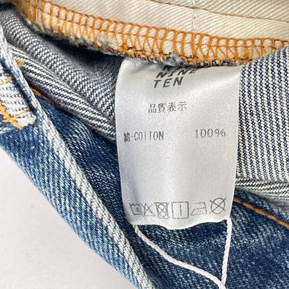 RICE NINE TEN ライスナインテン インディゴ BOOT CUT SIDE ZIP JEANS フレアデニムパンツ ボトムス