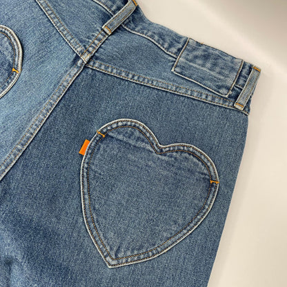 RICE NINE TEN ライスナインテン インディゴ BOOT CUT SIDE ZIP JEANS フレアデニムパンツ ボトムス