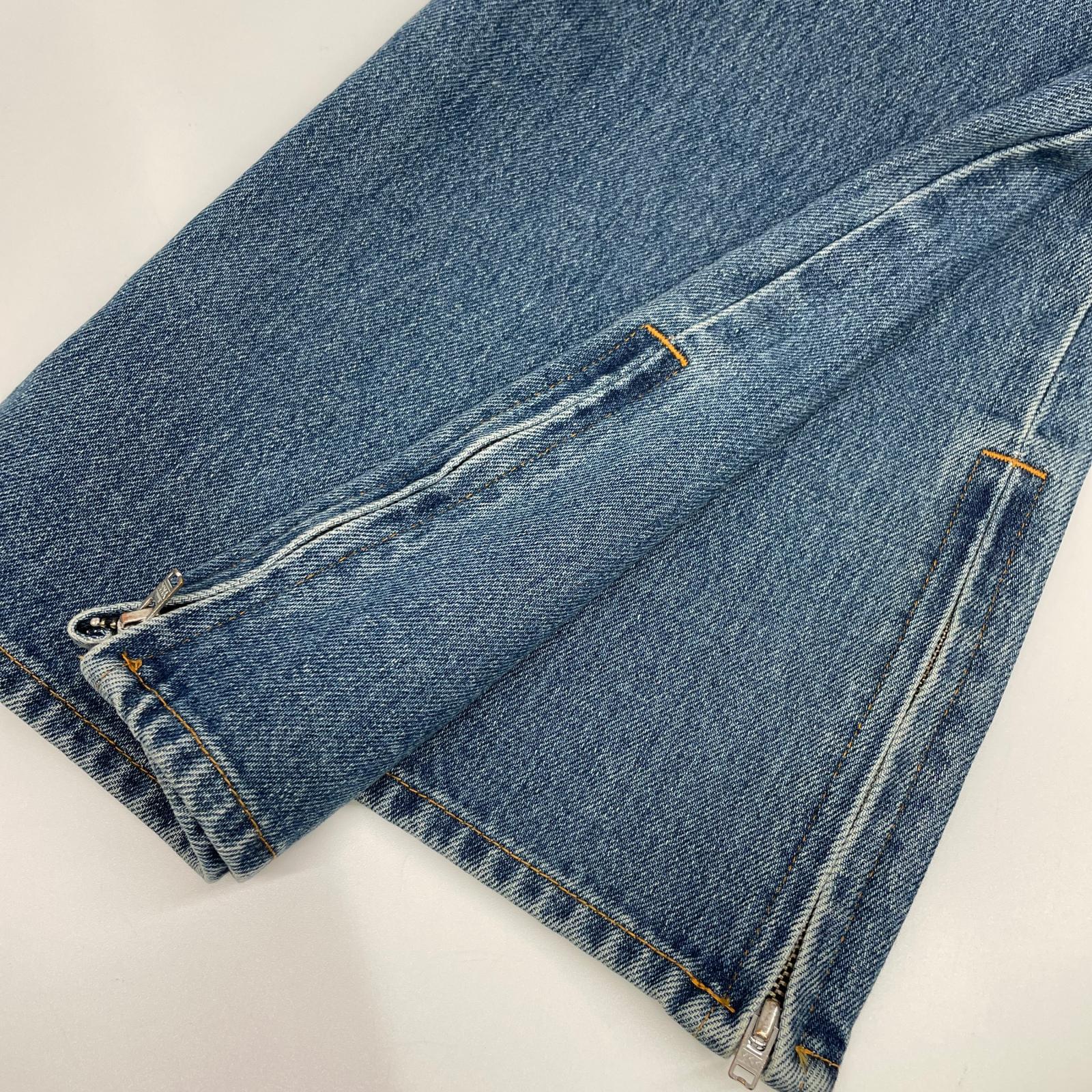 RICE NINE TEN ライスナインテン インディゴ BOOT CUT SIDE ZIP JEANS フレアデニムパンツ ボトムス