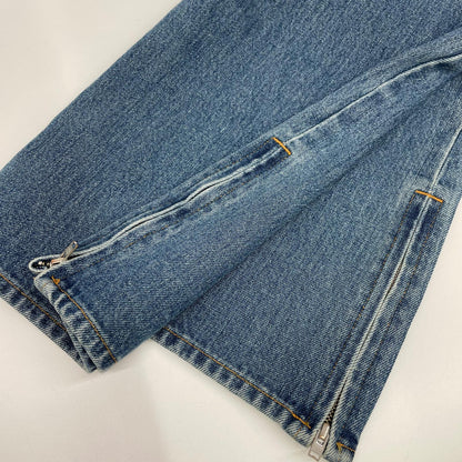 RICE NINE TEN ライスナインテン インディゴ BOOT CUT SIDE ZIP JEANS フレアデニムパンツ ボトムス
