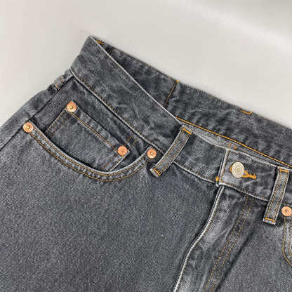 RICE NINE TEN ライスナインテン ブラック BOOT CUT SIDE ZIP JEANS フレアデニムパンツ ボトムス
