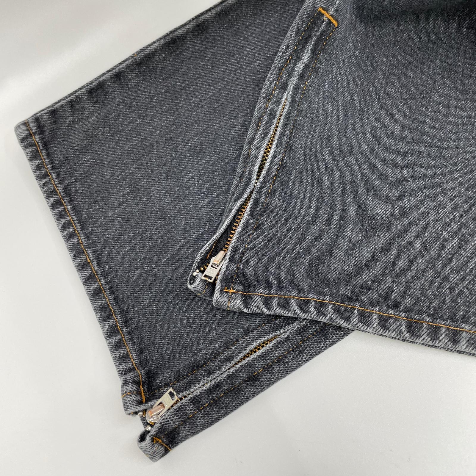 RICE NINE TEN ライスナインテン ブラック BOOT CUT SIDE ZIP JEANS フレアデニムパンツ ボトムス