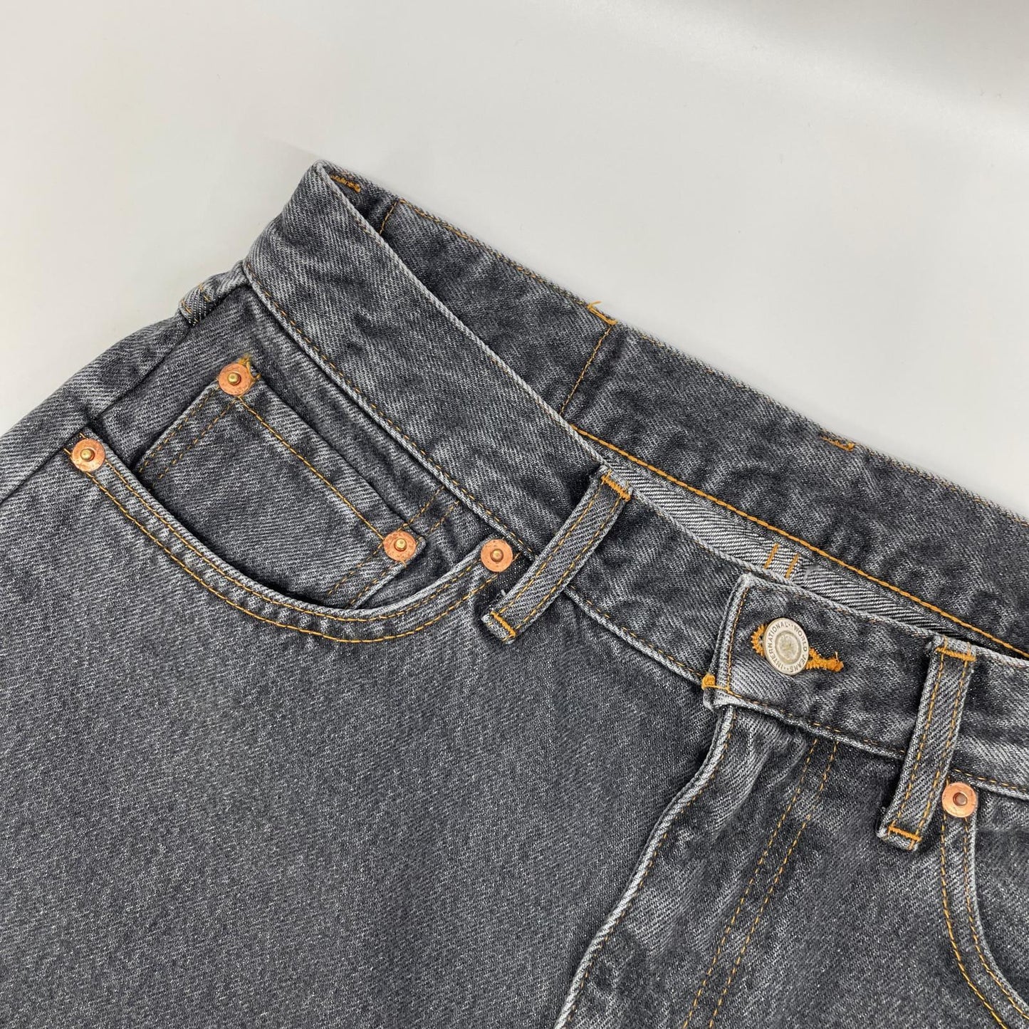 RICE NINE TEN ライスナインテン ブラック BOOT CUT SIDE ZIP JEANS フレアデニムパンツ ボトムス