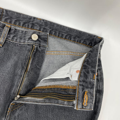 RICE NINE TEN ライスナインテン ブラック BOOT CUT SIDE ZIP JEANS フレアデニムパンツ ボトムス