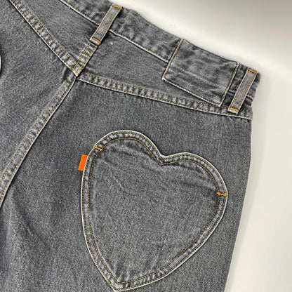 RICE NINE TEN ライスナインテン ブラック BOOT CUT SIDE ZIP JEANS フレアデニムパンツ ボトムス